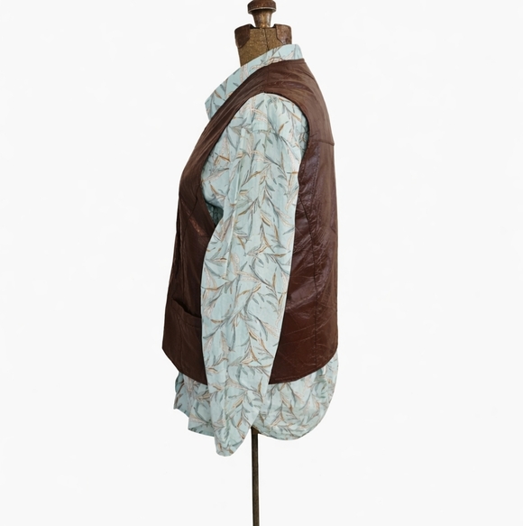 Vintage Ken's Leather Pigskin Vest - Picture 2 of 8